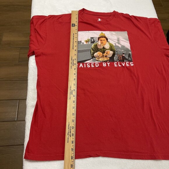 Elf Red Short Sleeved Men’s or Unisex Will Ferrell Christmas‎ T-Shirt Size XXL - Picture 7 of 8